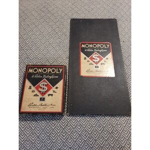 Vintage 1946 Monopoly Board Game Complete Black/red Box